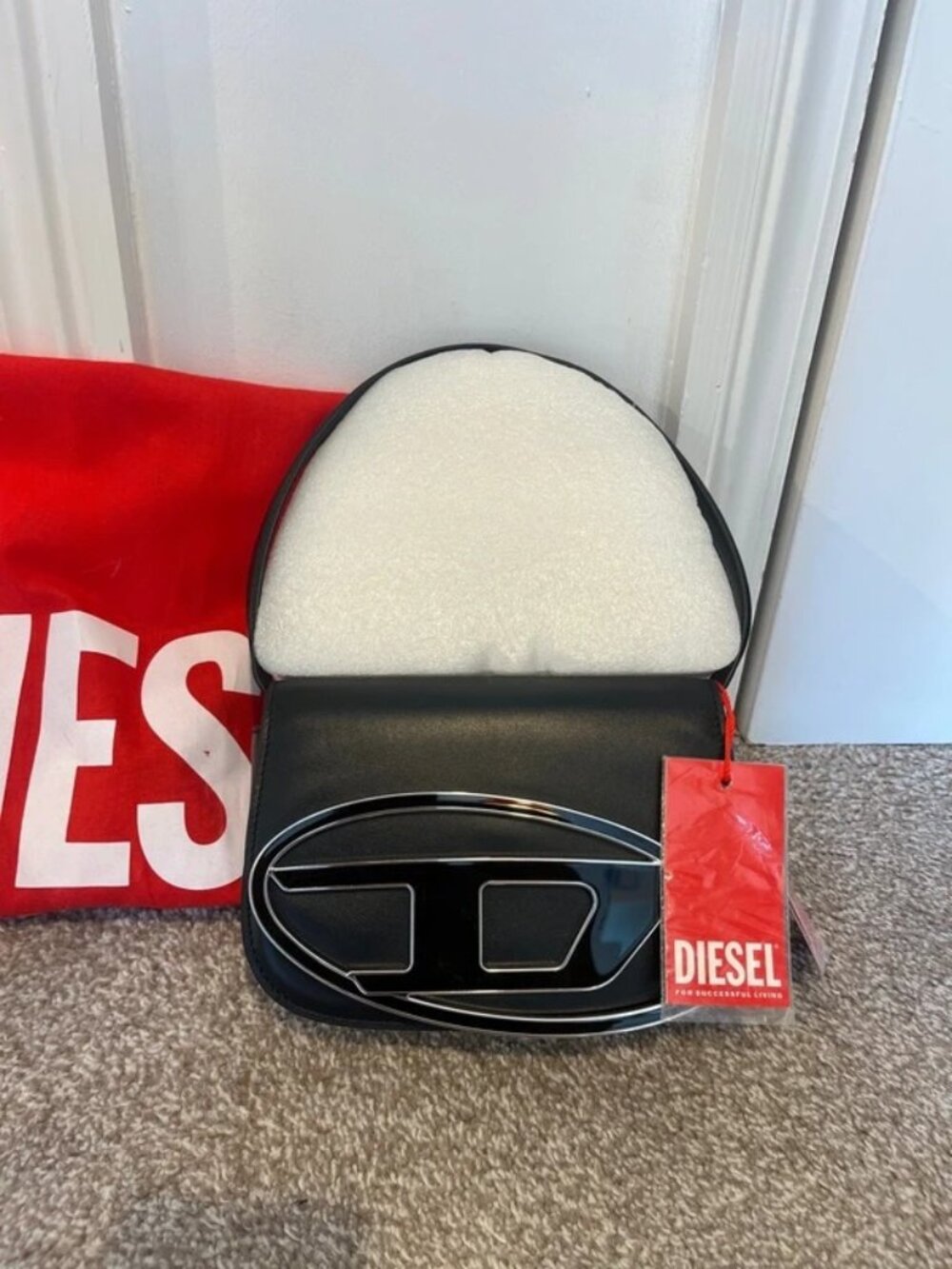 Diesel 1DR black shoulder bag